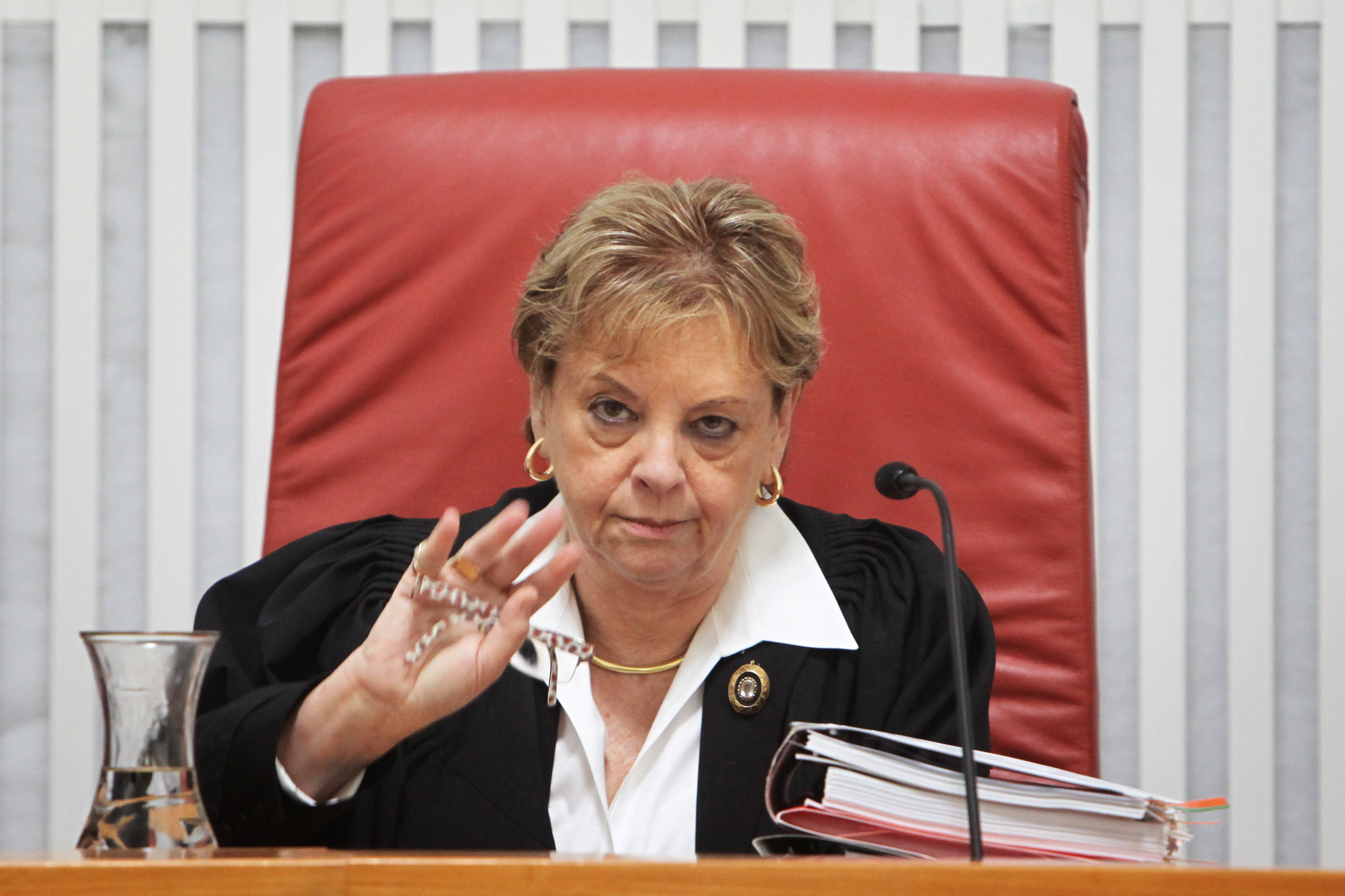 Retired Chief Justice Dorit Beinisch continues to preside over her unfisnished cases Retired Chief Justice Dorit Beinisch continues to preside over her unfisnished cases
