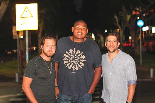 In Pursuit of CSI:Tel-Aviv? Left to right: AJ Buckley, Omar Benson Miller, and Jonathan Togo.