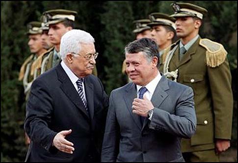 King of Jordan Refusing to Speak with Netanyahu, Imports from Israel Banned President Abbas (L) greeting Kimg Abdullah