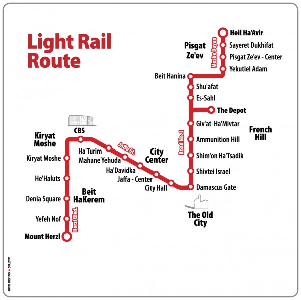 Light rail route