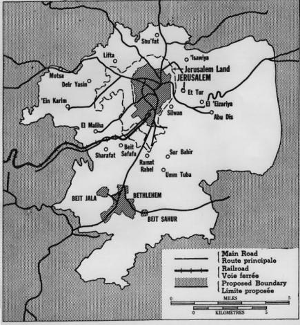 UN 1947 Partition Plan for the “Holy Basin” of Greater Jerusalem and Greater Bethlehem