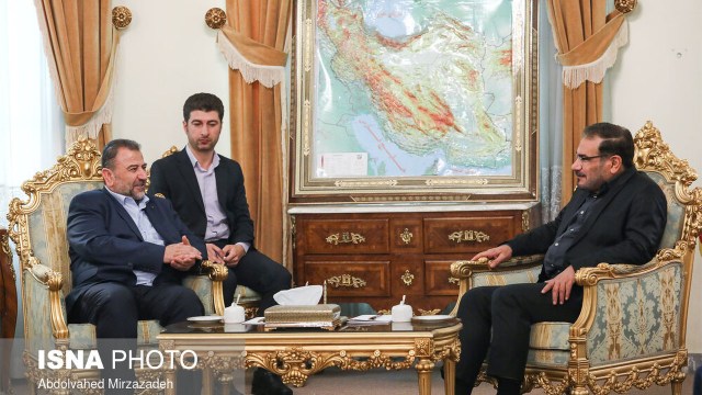 Saleh Al-Arouri with Ali Shamkhani