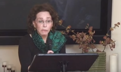 Dr. Rachel Ehrenfeld. Snapshot of YouTube photo