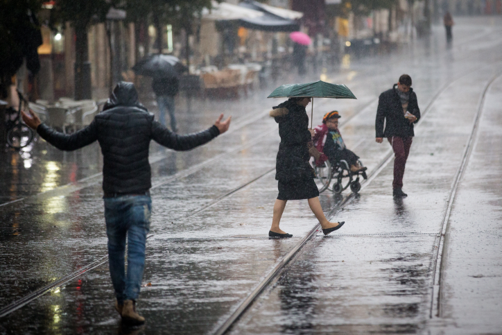 Rain in Jerusalem