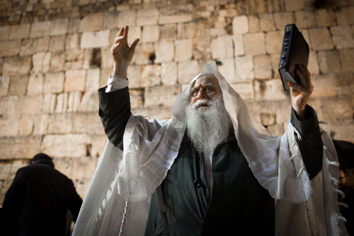 Praying at the Kotel