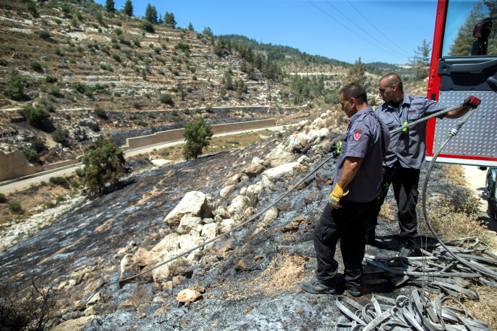 Firefighter in Ein Yael
