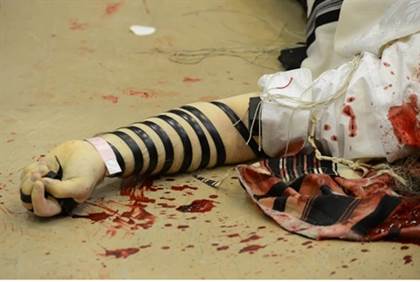 Worshipers were cut down as they prayed.