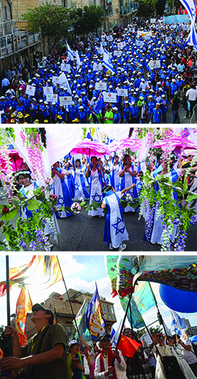 Israel-lovers from around the world marched in Jerusalem during Sukkot last week. 
