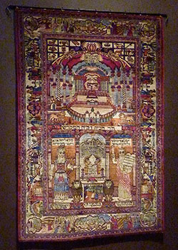 Kashan Wall Carpet (early 20th century) Silk Courtesy Yeshiva University Museum