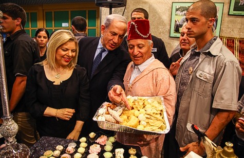 Prime Minister Benjamin Netanyau and his wife Sara attend a Miomuna celebration in Or Akiva.