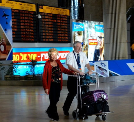 Arriving at Ben Gurion. Nov. 5, 2014.