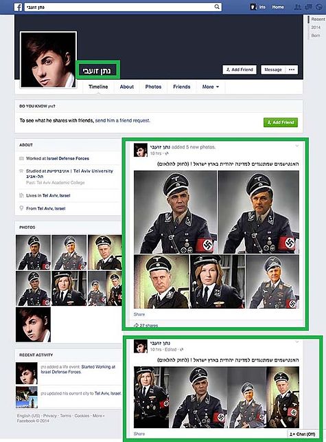 Nazi Montage on Facebook