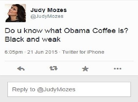 OBAMA RACIST JOKE ON TWITTER