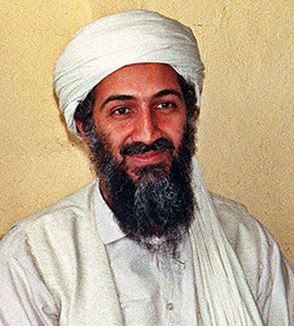 Osama bin Laden; credit: Hamid Mir; Source: Wikipedia photo