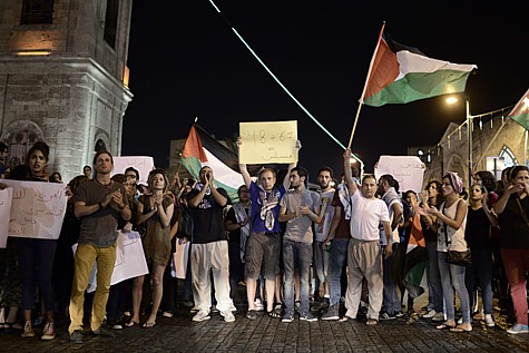 Protest in Yafo (Jaffa). Photo by: Tomer Neuberg/Flash90