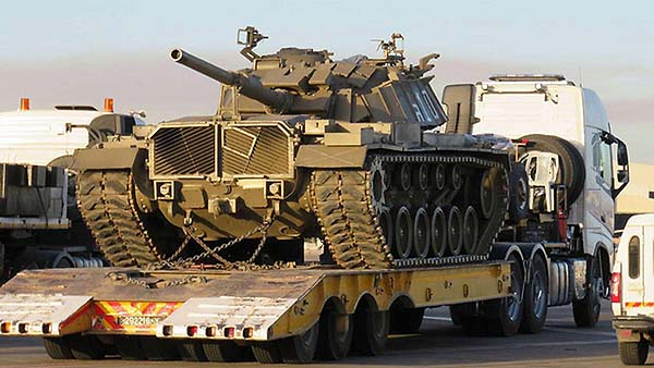 Returned tank in Israel / Courtesy