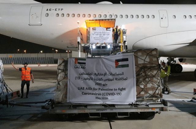 A cargo plane operated by the UAE’s Etihad Airways