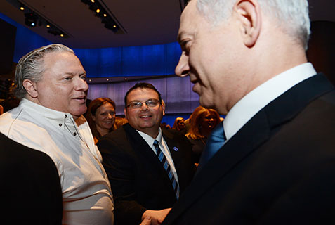In his only address during his short visit to Southern California, Israeli Prime Minister Benjamin Netanyahu spoke to diplomats, businessmen and community leaders at the Simon Wiesenthal Center in Los Angeles. Netanyahu, speaking about the Iranian threat, said, “If there is something I can say here at the Museum of Tolerance, it is that we cannot be tolerant of the intolerant.”
