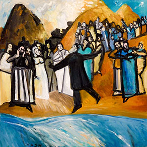 Moses at the Jordan, oil on canvas by Richard McBee. Courtesy Canton Museum of Art.