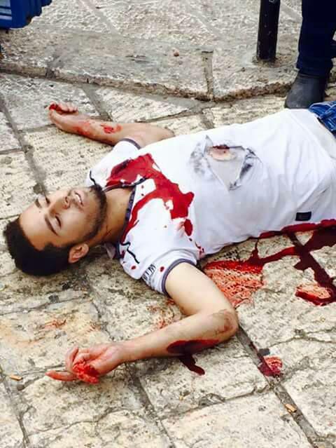 The terrorist was shot by his victim and later died.