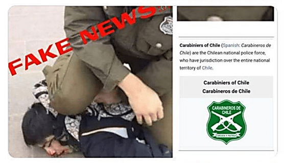 Photograph claiming that it showed an Israeli soldier brutalizing a Palestinian