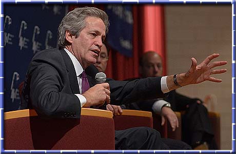 Former Senator Norm Coleman (R. Min.) at the event Thursday.