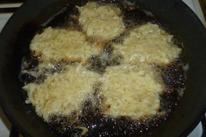 Frying the Latkes