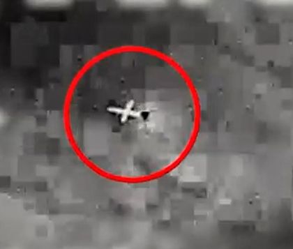 A drone launched by Iran-backed Hizbullah heading toward the Karish offshore gas field in the Mediterranean