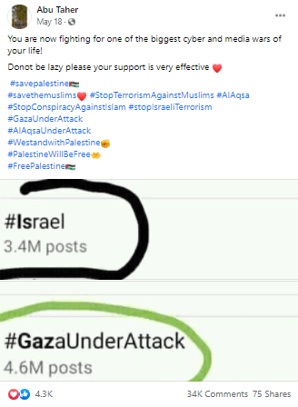 Social media screenshot