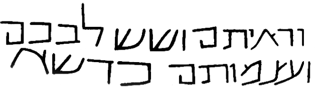 And when you see this, your heart shall rejoice