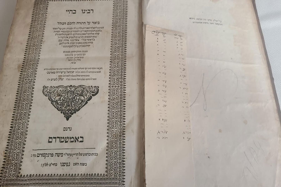 Blank Spaces in an Edition of Rabbeinu Bachya to Counter the Censors