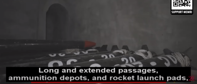 Llarge-scale storage of rockets under Gaza cities