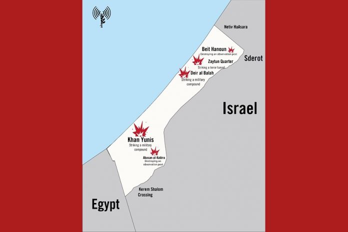 Gaza Strike Map