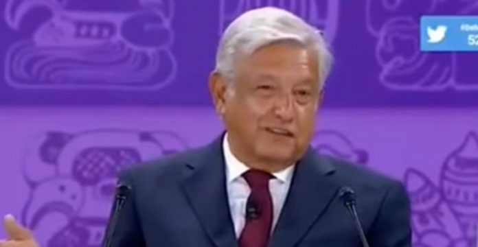 Mexico's leading Presidential candidate, Andrés Manuel López Obrador known as AMLO